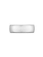 Streamline Band Ring Platinum, 8MM