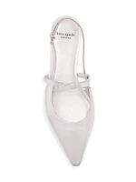Carolina Metallic Leather Slingback Flats