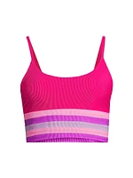 Mae Striped Bikini Top