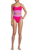 Mae Striped Bikini Top