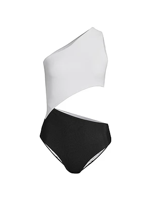 Celine Colorblocked One-Piece Swimsuit