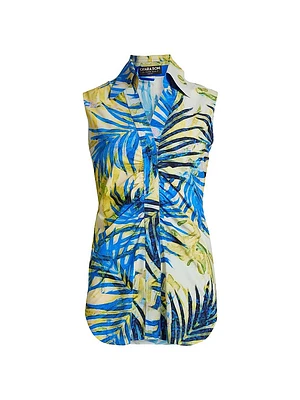 Tulum Botanic V-Neck Blouse