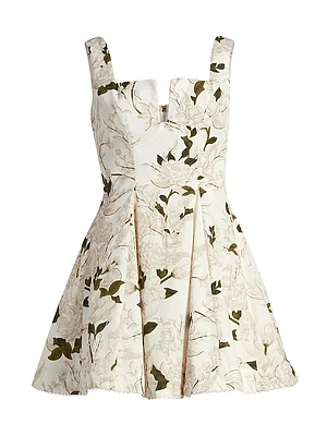 Gardenia Pleated Minidress