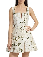 Gardenia Pleated Minidress