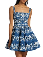 Lima Ribbons Tiered Minidress