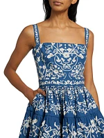 Lima Ribbons Tiered Minidress