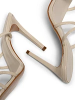 Diana 100MM Leather Stiletto-Heel Sandals