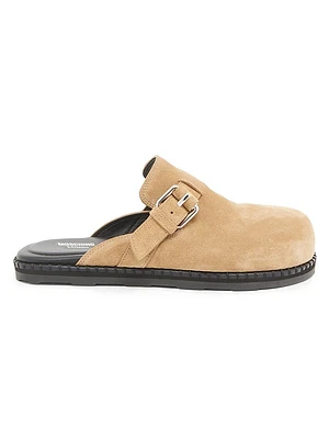 Sporty Suede Mules