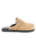 Sporty Suede Mules