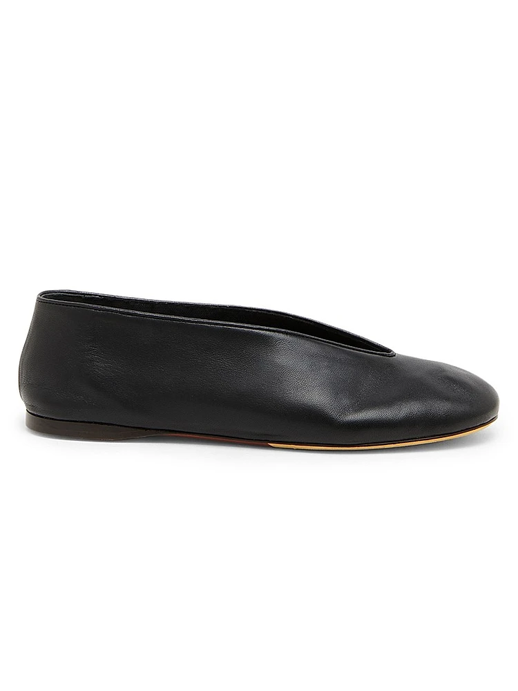 Duck Leather Flats