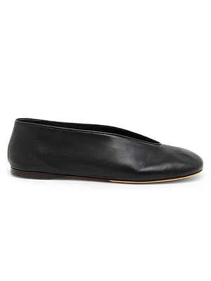 Duck Leather Flats