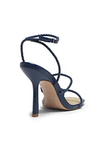 Kaya 100MM Leather Stiletto-Heel Sandals