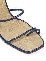 Kaya 100MM Leather Stiletto-Heel Sandals