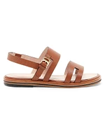 Essence Cut-Out Leather Sandals