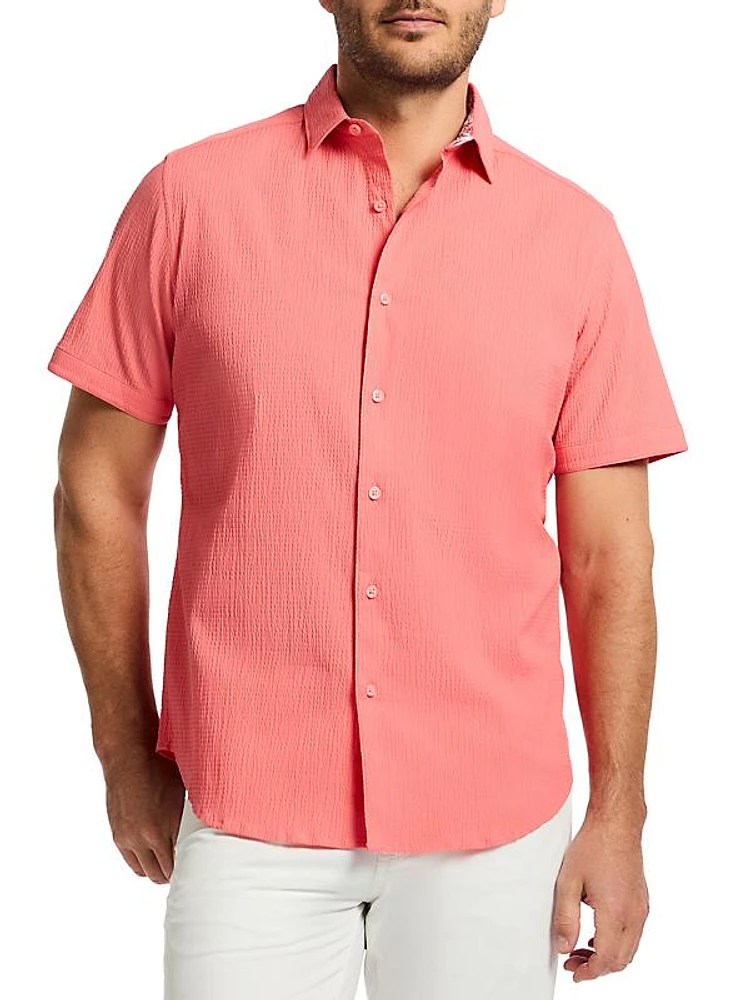 Thresher Stretch-Cotton Button-Front Shirt