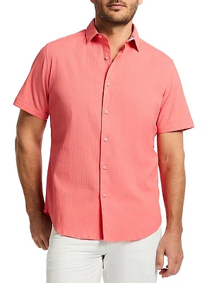 Thresher Stretch-Cotton Button-Front Shirt