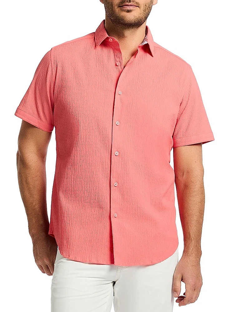 Thresher Stretch-Cotton Button-Front Shirt