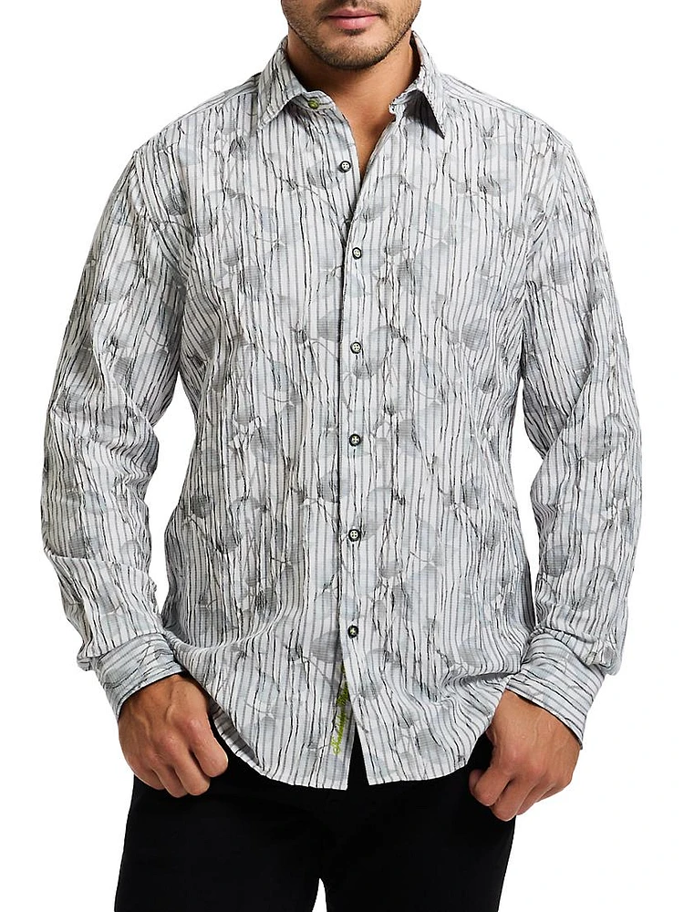 Lagos Cotton-Blend Button-Front Shirt