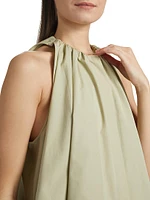 Gathered Cotton Tunic Top