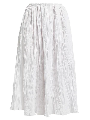 Plissé Cotton Skirt