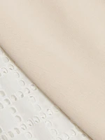 Broderie Anglaise French Terry Sleeveless Top
