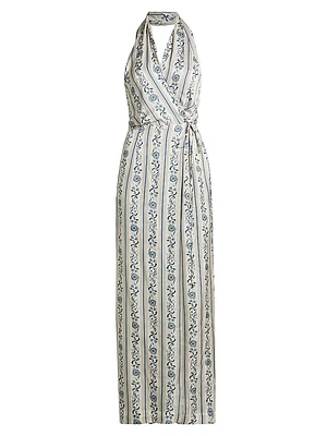 Alesia Printed Wrap Dress