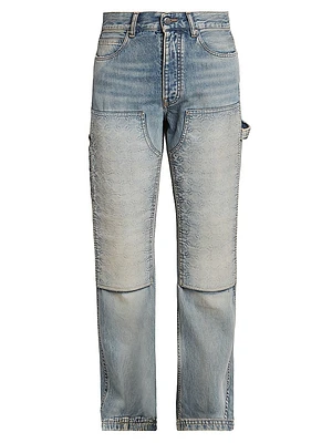 Ma Quad Debossed Carpenter Jeans