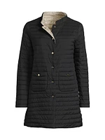 Matte Reversible Quilted Coat