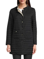 Matte Reversible Quilted Coat