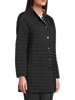 Matte Reversible Quilted Coat