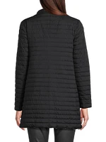 Matte Reversible Quilted Coat