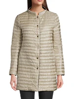 Matte Reversible Quilted Coat