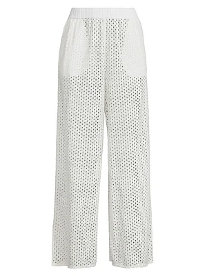 The Delaney Eyelet Cover-Up Pants