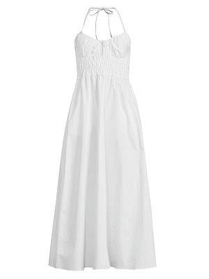 The Lolita Cotton Halter Midi-Dress