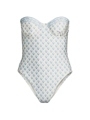 Alma French Stripe One-Piece Swimsuit