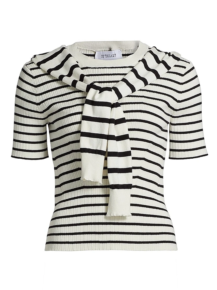 Twain Short-Sleeve Sweater
