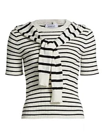 Twain Short-Sleeve Sweater