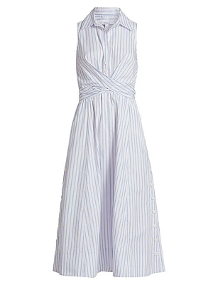 Shanaya Wrap Midi-Dress