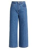 Masha Super High-Rise Wide-Leg Cropped Jeans