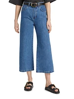 Masha Super High-Rise Wide-Leg Cropped Jeans