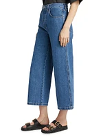 Masha Super High-Rise Wide-Leg Cropped Jeans