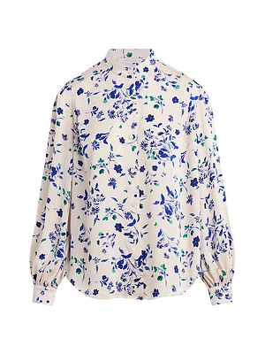 The Lauren Floral Button-Front Top