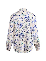 The Lauren Floral Button-Front Top