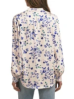 The Lauren Floral Button-Front Top