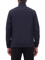 Reversible Stand Collar Zip-Front Jacket