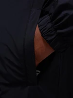Reversible Stand Collar Zip-Front Jacket