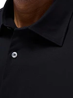 Miles Stretch Cotton Button-Front Shirt