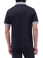 Striped Cotton Polo Shirt