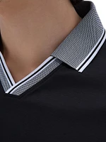 Striped Cotton Polo Shirt