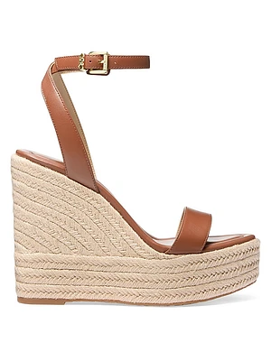 Leighton 125MM Leather Platform Wedge Sandals